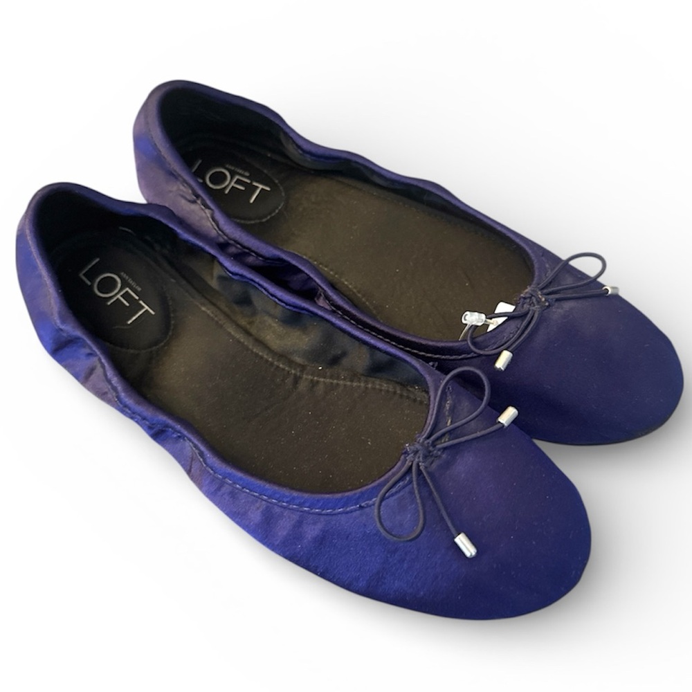 LOFT New Women's Deep Indego Ballet Flats
